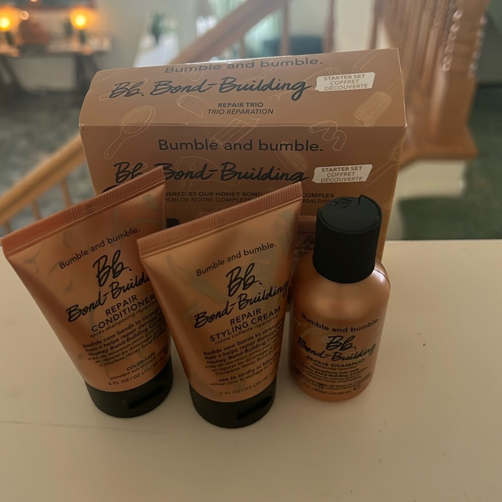 Bumble and bumble bond building shampoo conditioner styling cream